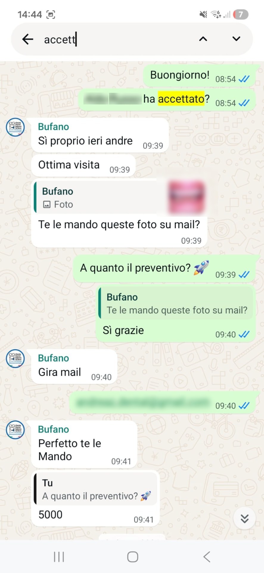WhatsApp con lo studio — 2
