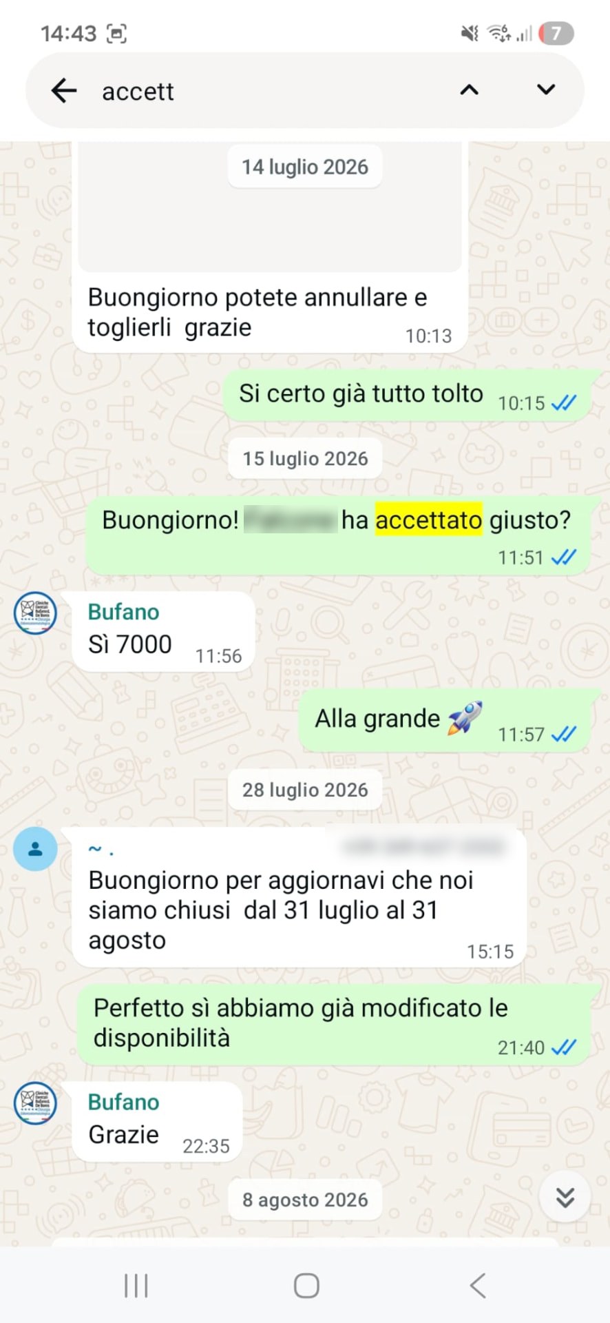 WhatsApp con lo studio — 1